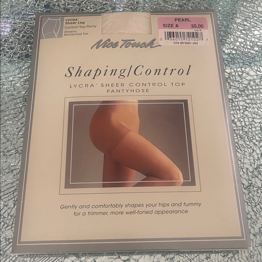NWT -  8 Pairs Ladies Shaping Control Lycra Sheer Control Top Pantyhose - Size A
